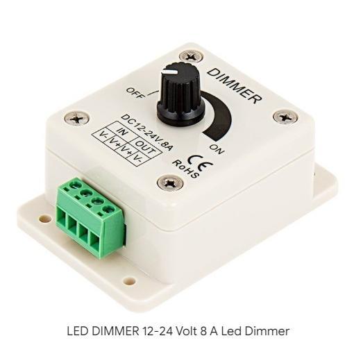 Dimmer , Led sürücüsü  12-24VDC 30Amper  